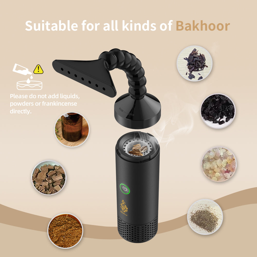 Rechargeable Electric Bakhoor Burner For Hair And Clothes