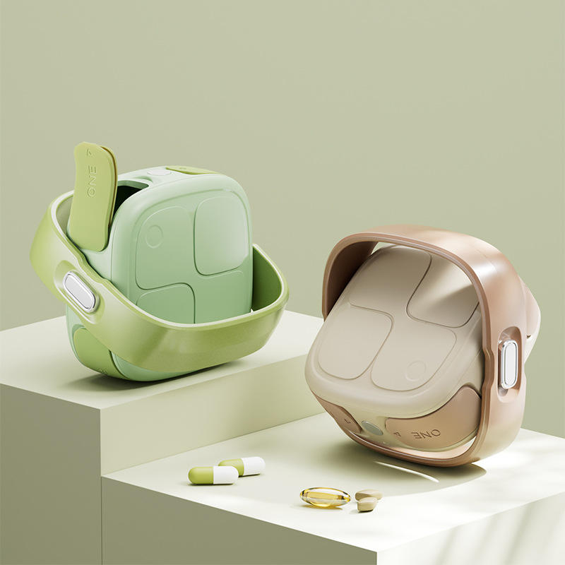 Rotatable Portable Medicine Box