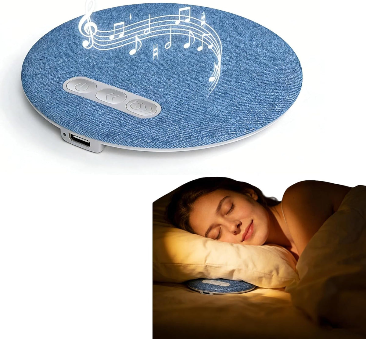 Ultra-Thin Music Pillow Speaker