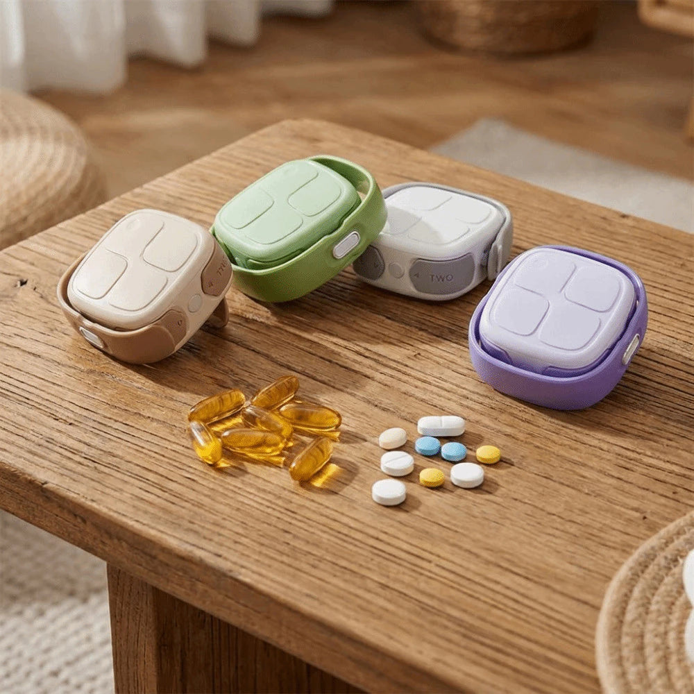 Rotatable Portable Medicine Box