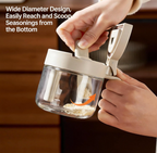 Glass Spice Jars with Spoon